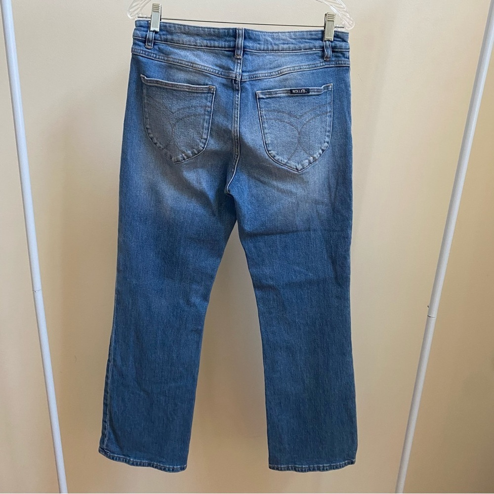 Rolla’s Dallas low-rise bootcut slim jeans Sz 31 medium wash - Picture 4 of 8